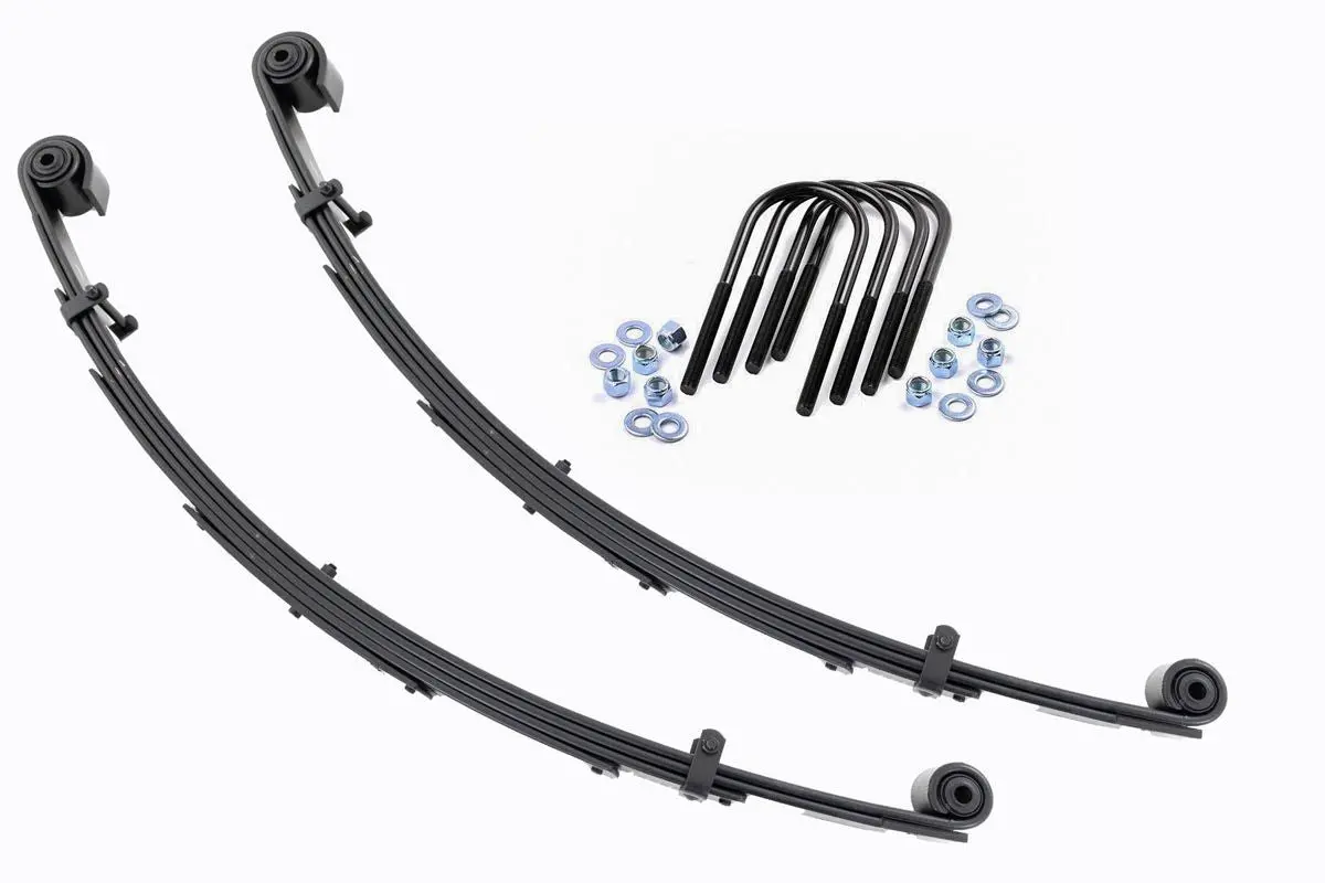 Front Leaf Springs - 4 Inch Lift - Pair - Ford Excursion/F-250 Super Duty/F-350 Super Duty 4Wd 1