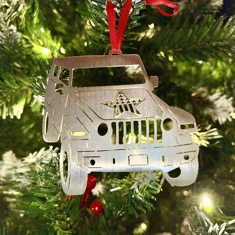 Jeep Christmas Tree Ornament Rock Slide Engineering 1