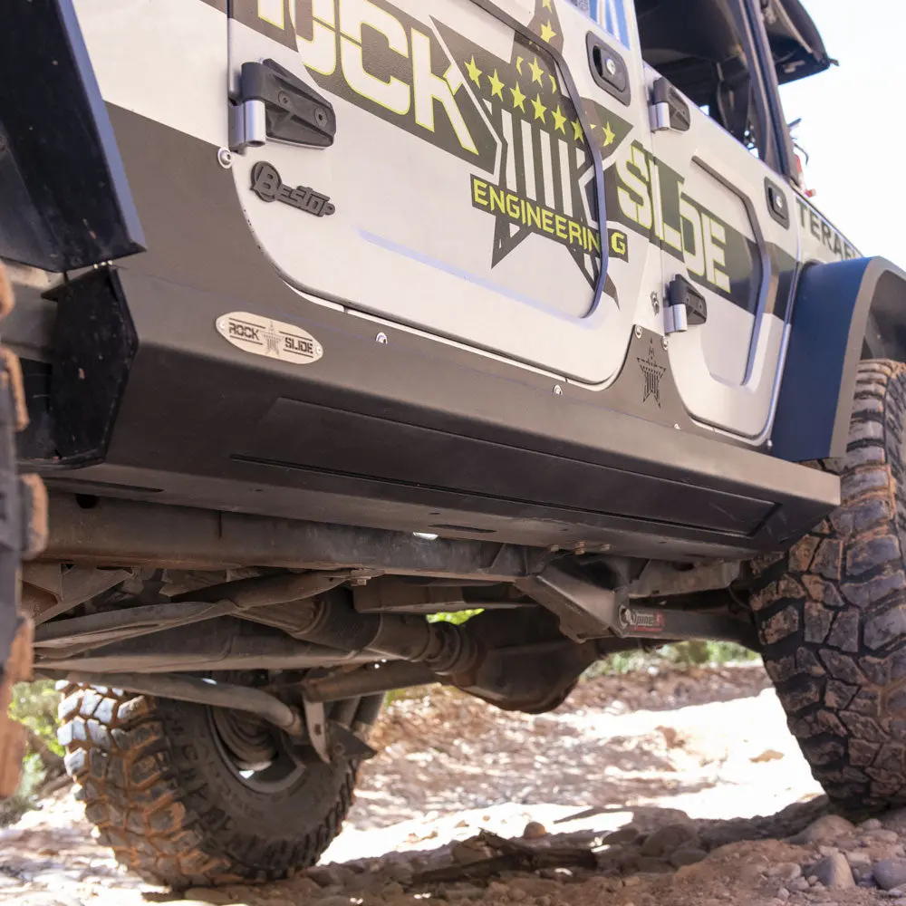 Jk 4 Door Step Slider Skid Plate Rock Slide Engineering 1