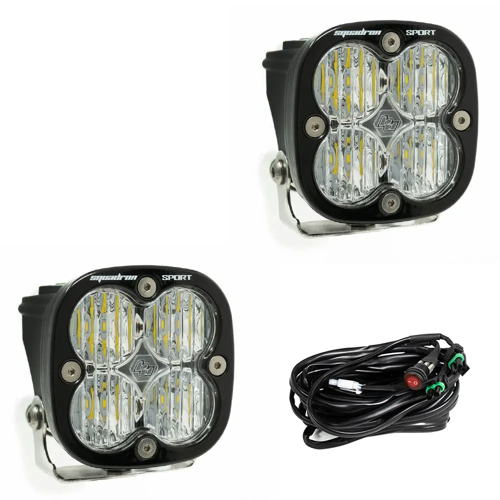 Baja Designs Squadron Sport Wide Cornering Led Light (Pair) 1