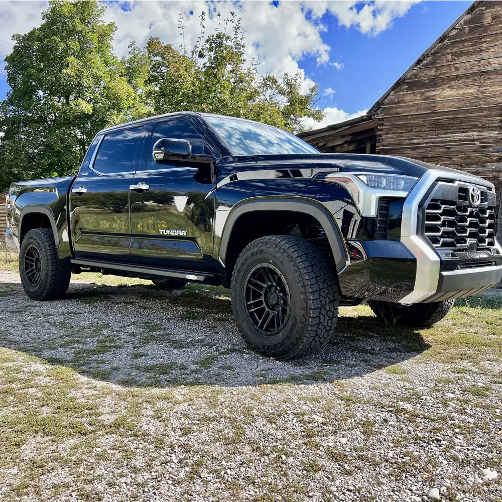 Tundra Rock Sliders For 22-24 Toyota Tundra Black Powdercoat Steel Rock Slide Engineering 1