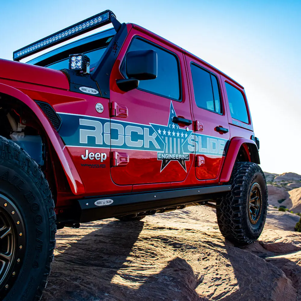 Jeep Jl Side Step Sliders For 24-25 Wrangler Jl 4 Door Models Passenger Side Sub Part Rock Slide Engineering 1