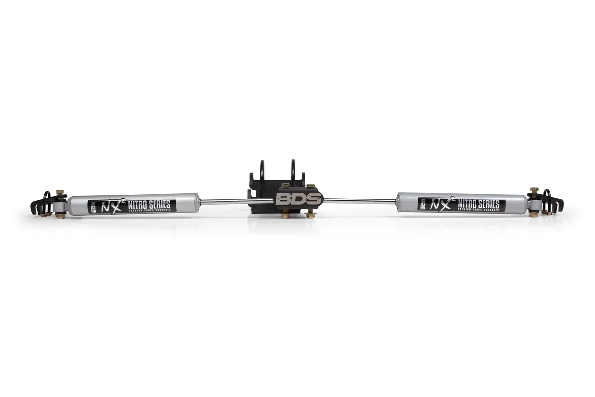 Dual Steering Stabilizer Kit W/ Nx2 Shocks | Fits 0-2 Inch Lift | Ford F250/F350 Super Duty (05-24) 4Wd 1