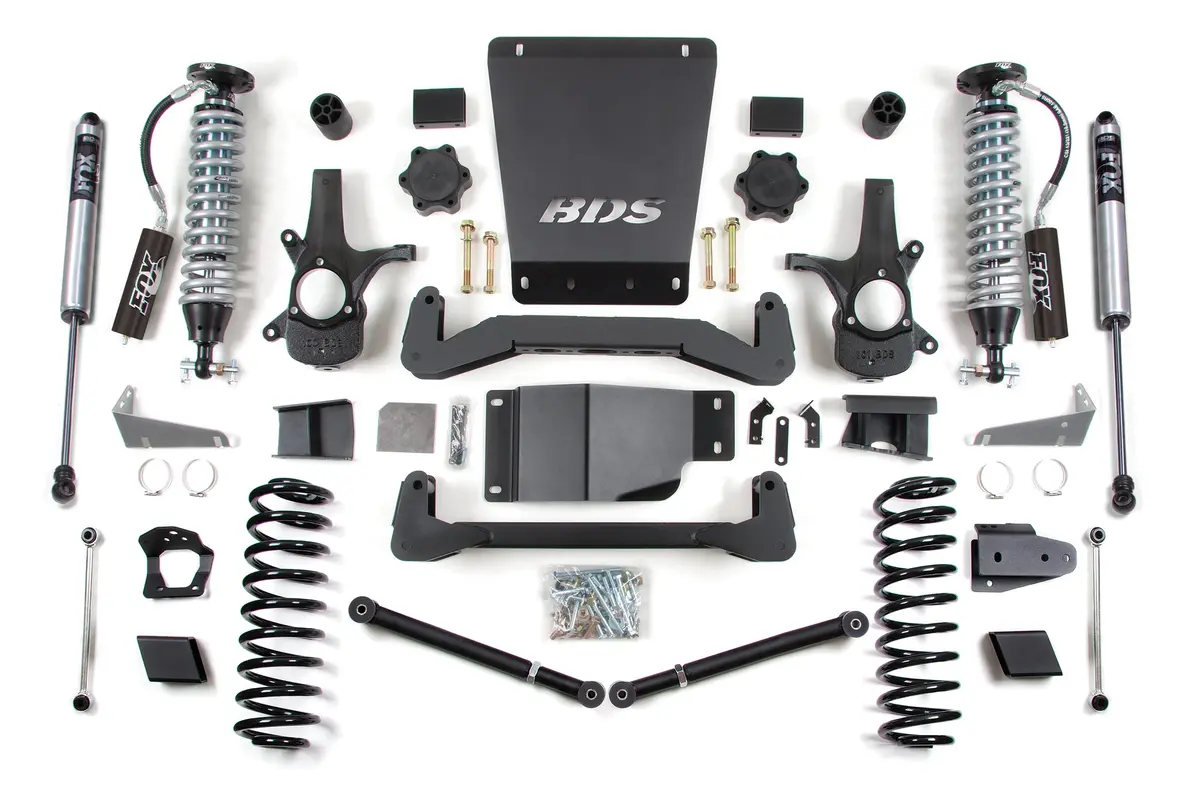 6 Inch Lift Kit | Fox 2.5 Coil-Over | Chevy/Gmc Avalanche, Surburban, Tahoe, Or Yukon 1500 (07-14) 4Wd 1