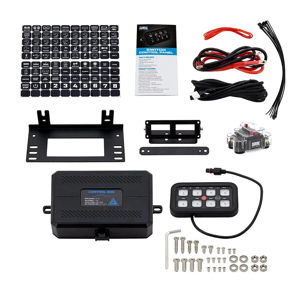 Mishimoto Bnlt-Gang-8 Borne Off-Road 8-Gang Switch Panel 1