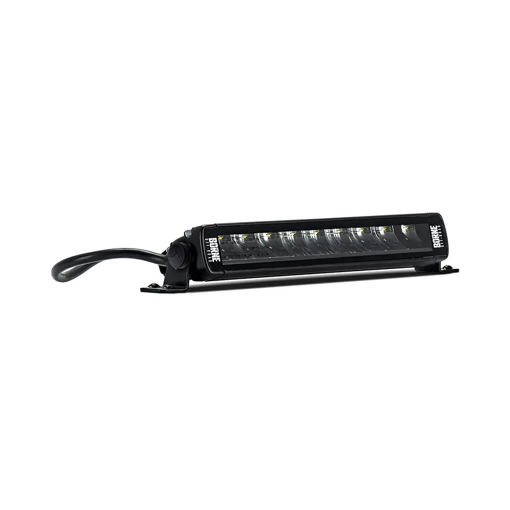 Mishimoto Bnlt-Lb-Ss10 Borne Off-Road Light Bar, Single Row Straight, 10" 1