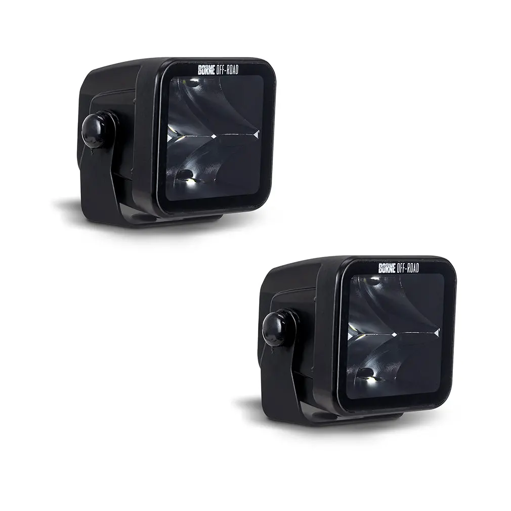 Mishimoto Bnlt-Lp33-2S Borne Off-Road Light Pod Pair , 3X3, Spot 1