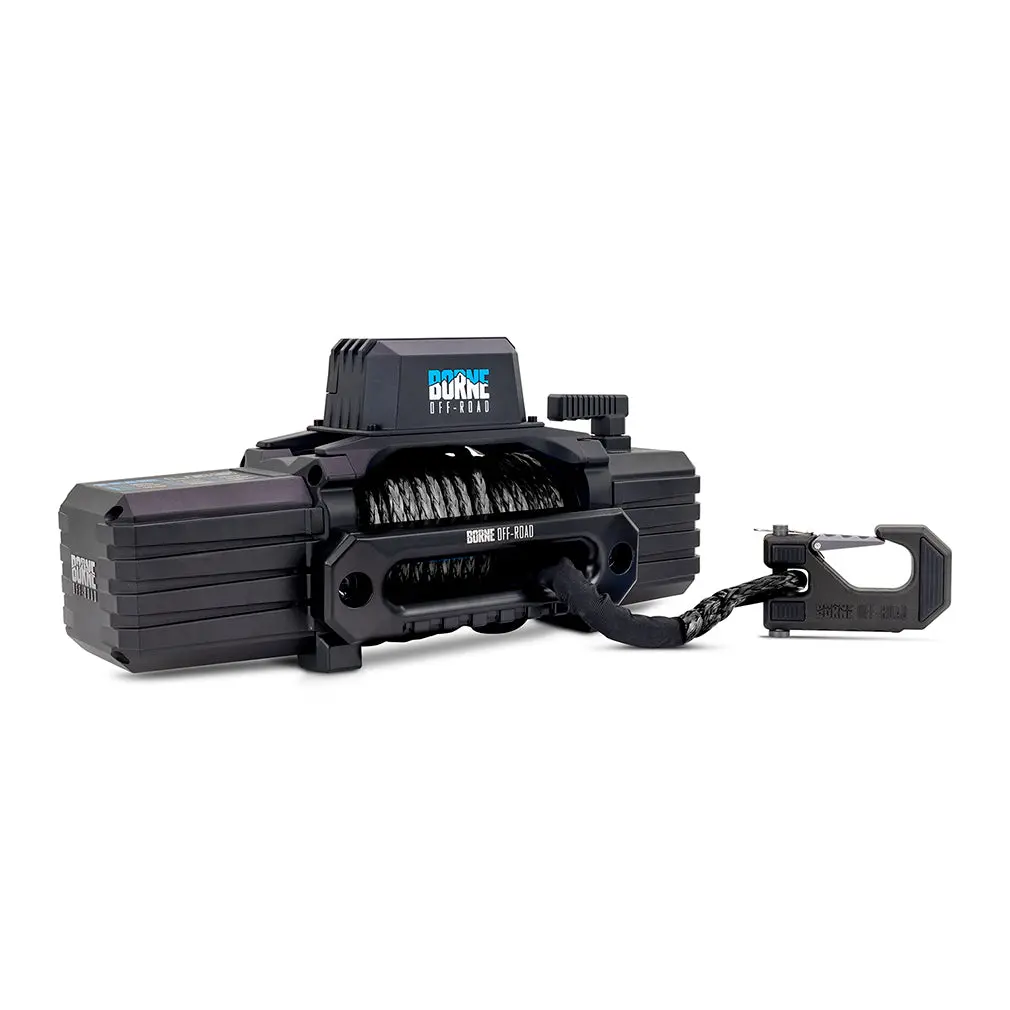 Mishimoto Bnwn-10-Sbk Borne Off-Road 10K Winch, Black Synthetic Rope 1