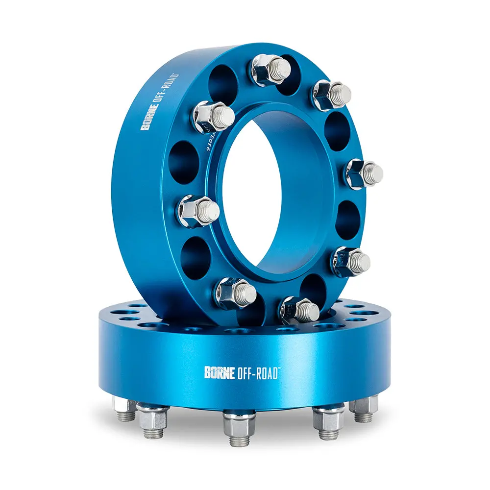 Mishimoto Bnws-002-500Bl Wheel Spacers, 8X170, 125Mm Center Bore, M14 X 1.5, 2.00-In Thick, Blue 1