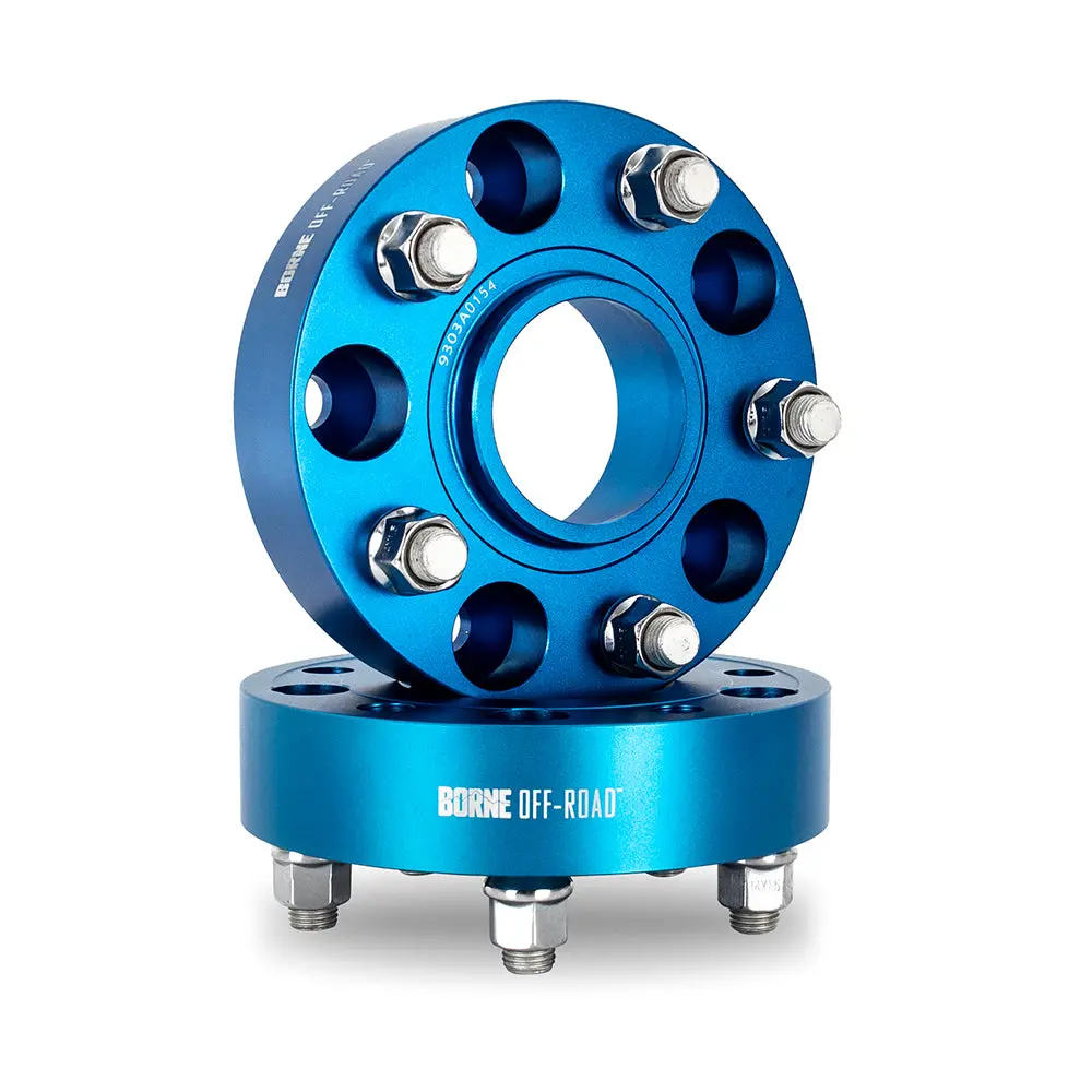 Mishimoto Bnws-003-450Bl Wheel Spacers, 5X127, 71.6Mm Center Bore, M14 X 1.5, 1.75-In Thick, Blue 1