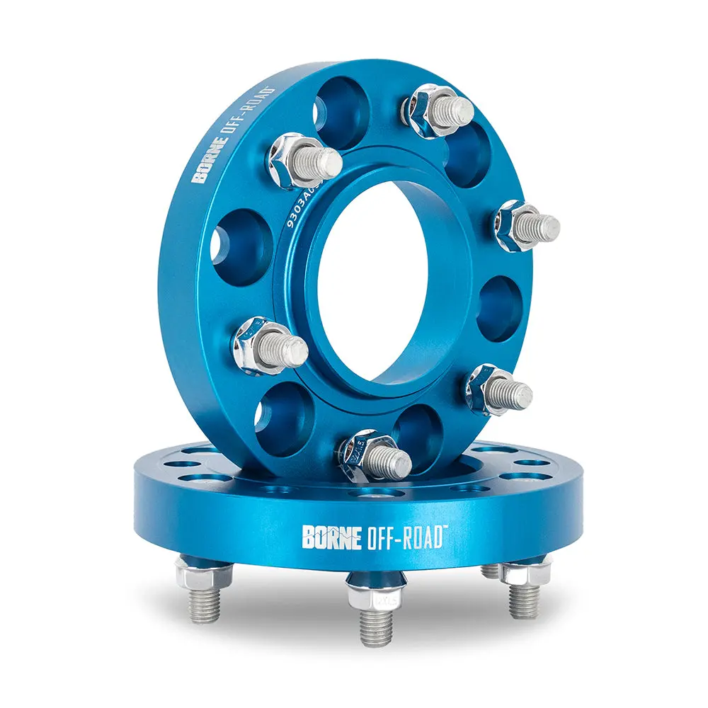 Mishimoto Bnws-005-250Bl Wheel Spacers, 6X139.7, 78.1Mm Center Bore, M14 X 1.5, 1.00" Thick, Blue 1
