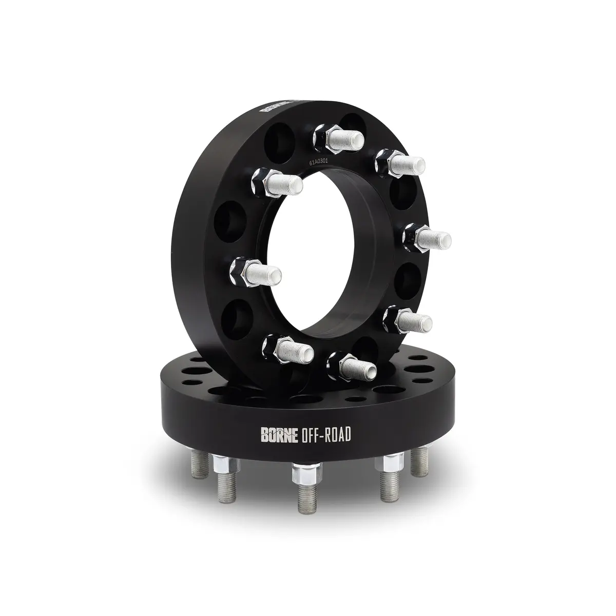 Borne Wheel Adapters, 8X180 To 8X6.5, 1.5In, Black 1