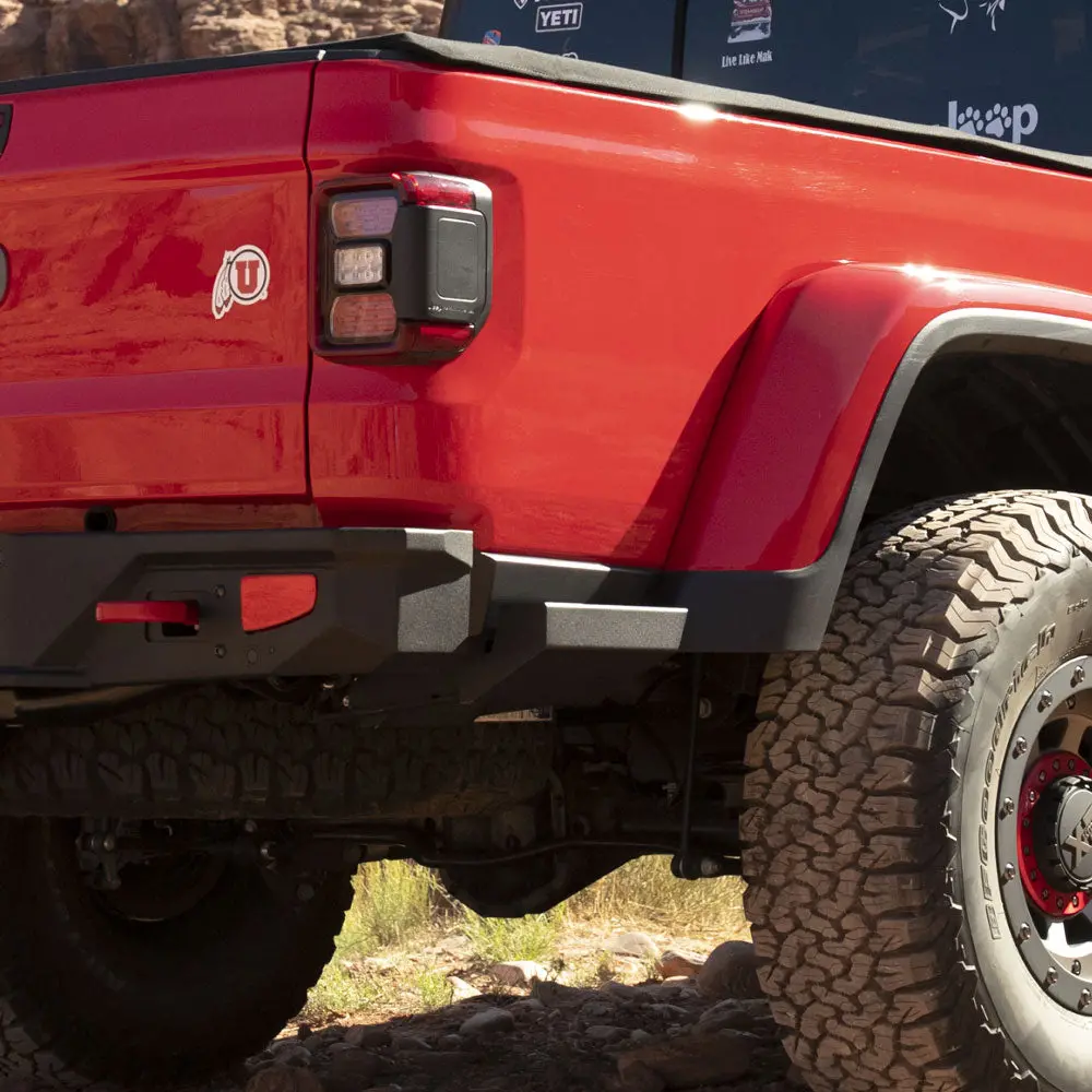 Gladiatror Rear Rock Sliders For 20-Pres Jeep Gladiator Jt Steel Powdercoat Rock Slide Engineering 1