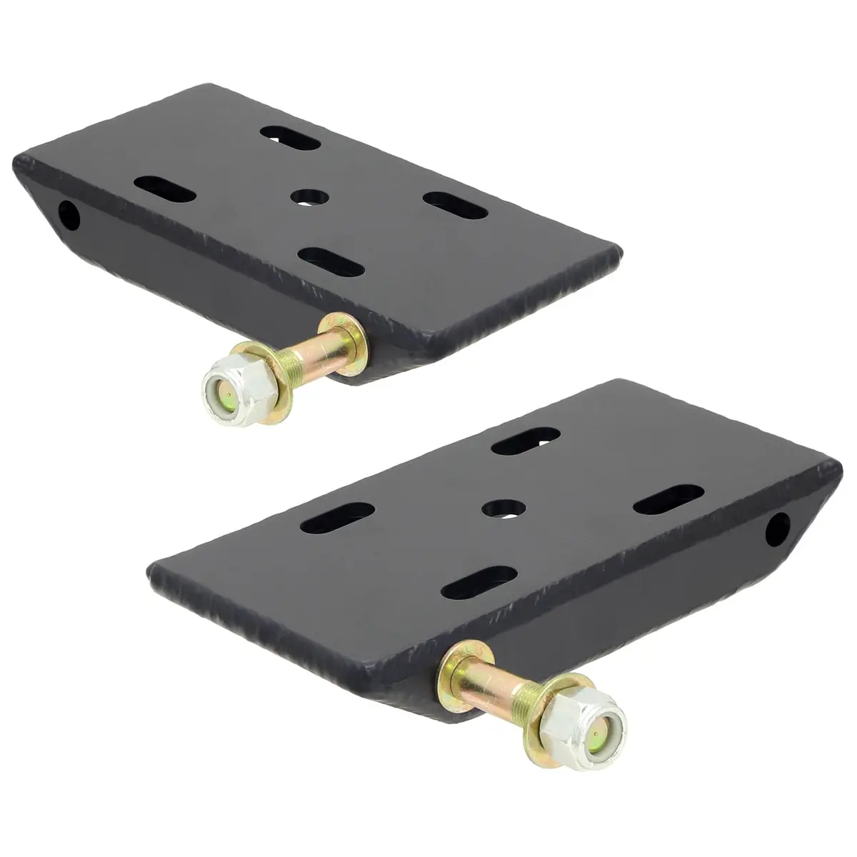 Rockjock Hd Leaf Spring Plates, For Use W/ 2 1/2 In. Springs, (Jeep Cj Rear, Yj Front Or Rear), Incl. Replaceable Shock Mounts, Pair 1