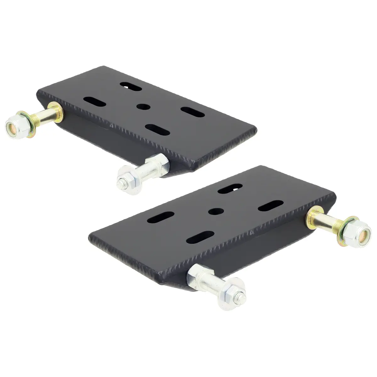 Rockjock Hd Leaf Spring Plates, For Use W/ 2 1/2 In. Springs, (Jeep Yj Front), Incl. Shock And Sway Bar Mounts, Pair 1