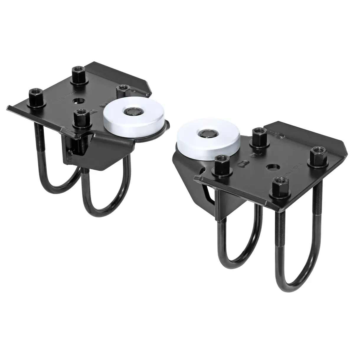 Rockjock Hd Leaf Spring Plate Kit, Xj Cherokee Rear, For Use W/ 2 1/2 In. Springs, Incl Integral Bump Stop Mount, 3 In. U-Bolts, Bump Stop Pucks, Pair 1