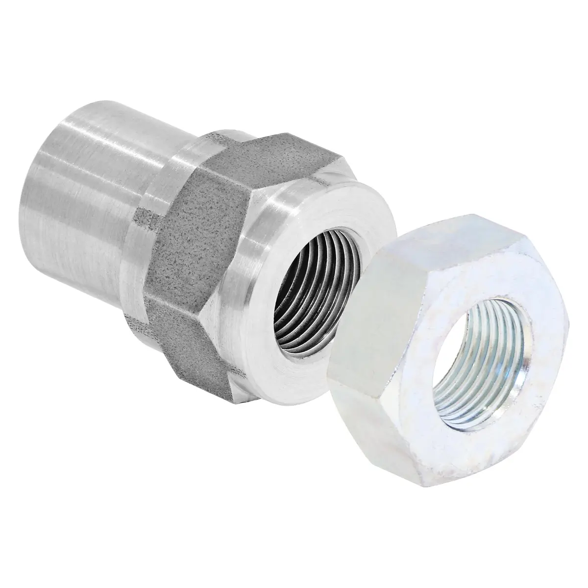 Rockjock Threaded Bung With Jam Nut, 3/4 In.-16, Rh Thread, Set 1