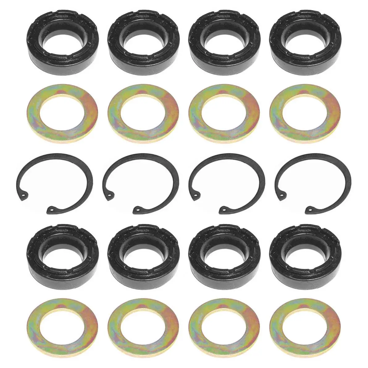 Johnny Joint Rebuild Kit, 2 In., 4-Pack, Incl. 8 Bushings, 8 Side Washers, 4 Snap Rings 1