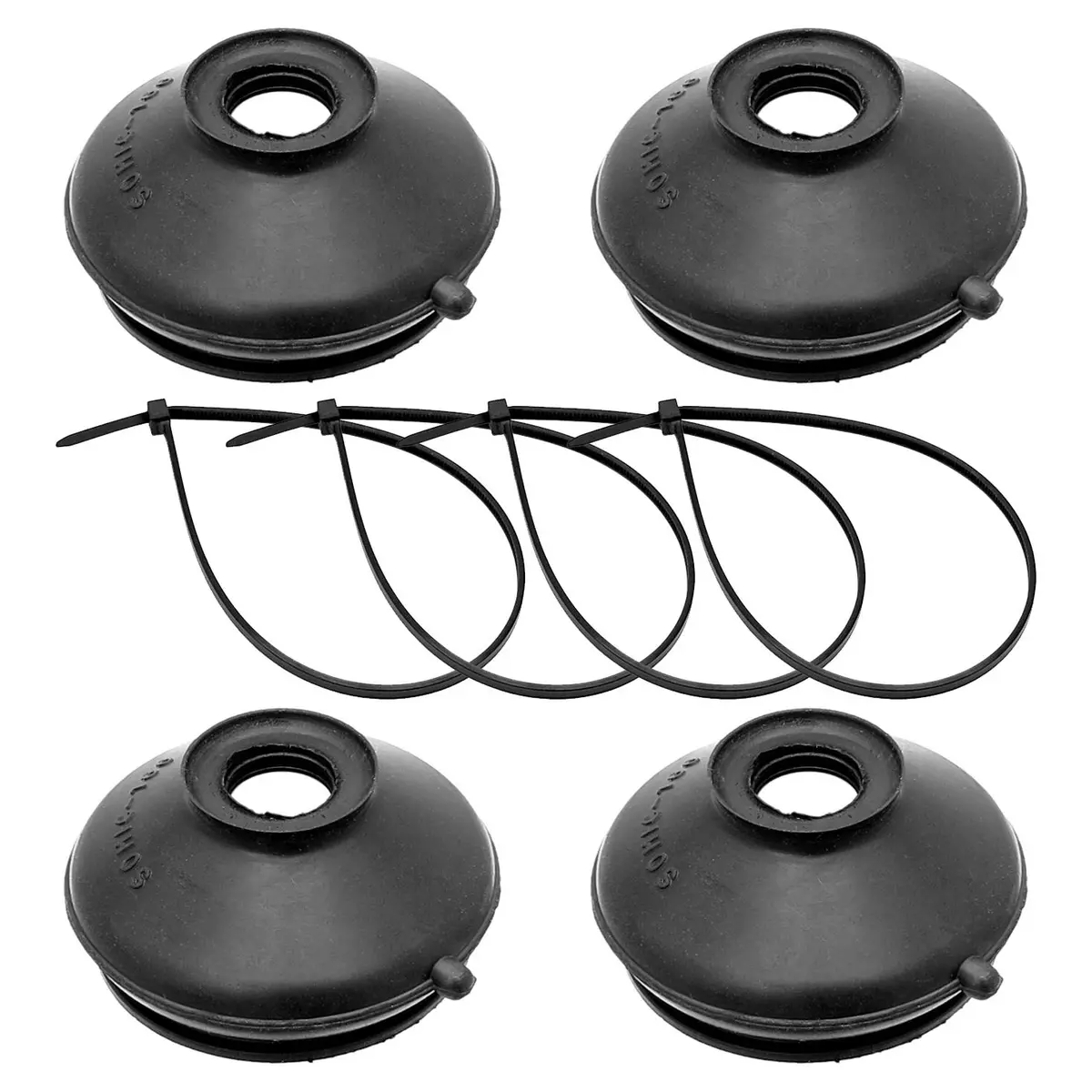 Currectlync Boot For Tj/Lj/Xj/Mj/Zj Steering, 4-Pack, Fits All 4 Points, Incl. Boot And Zip Tie 1