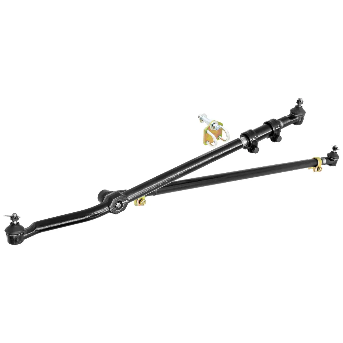 Rockjock Currectlync Steering System, Tj/Lj/Xj/Mj, Bolt-On, Incl. 1 1/4 In. Dia. Tie Rod/Forged Drag Link, Hd Steering Stabilizer Shock Mounting Kit 1