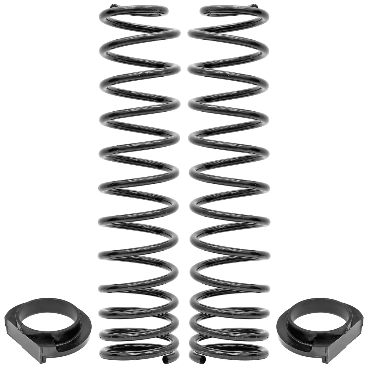 Rockjock Front Coil Springs, Jl, 4 In. Lift, Incl. Urethane Isolators, Pair 1