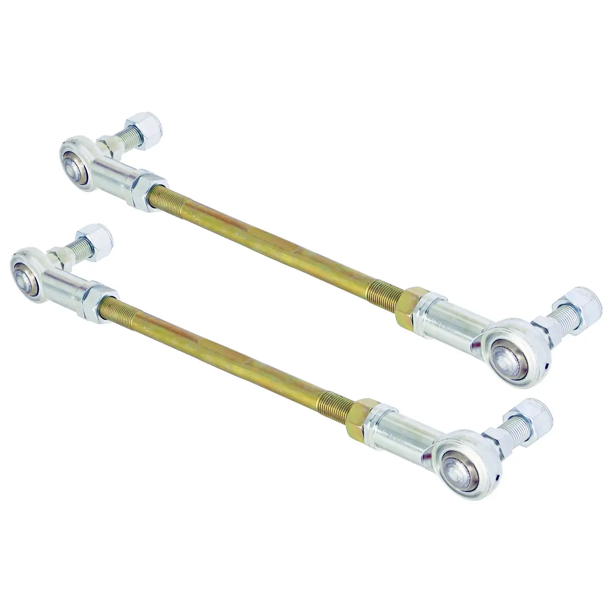 Rockjock Adjustable Sway Bar End Link Kit, (8 1/2 In. Long Rods W/ Heims And Jam Nuts, Pair) 1