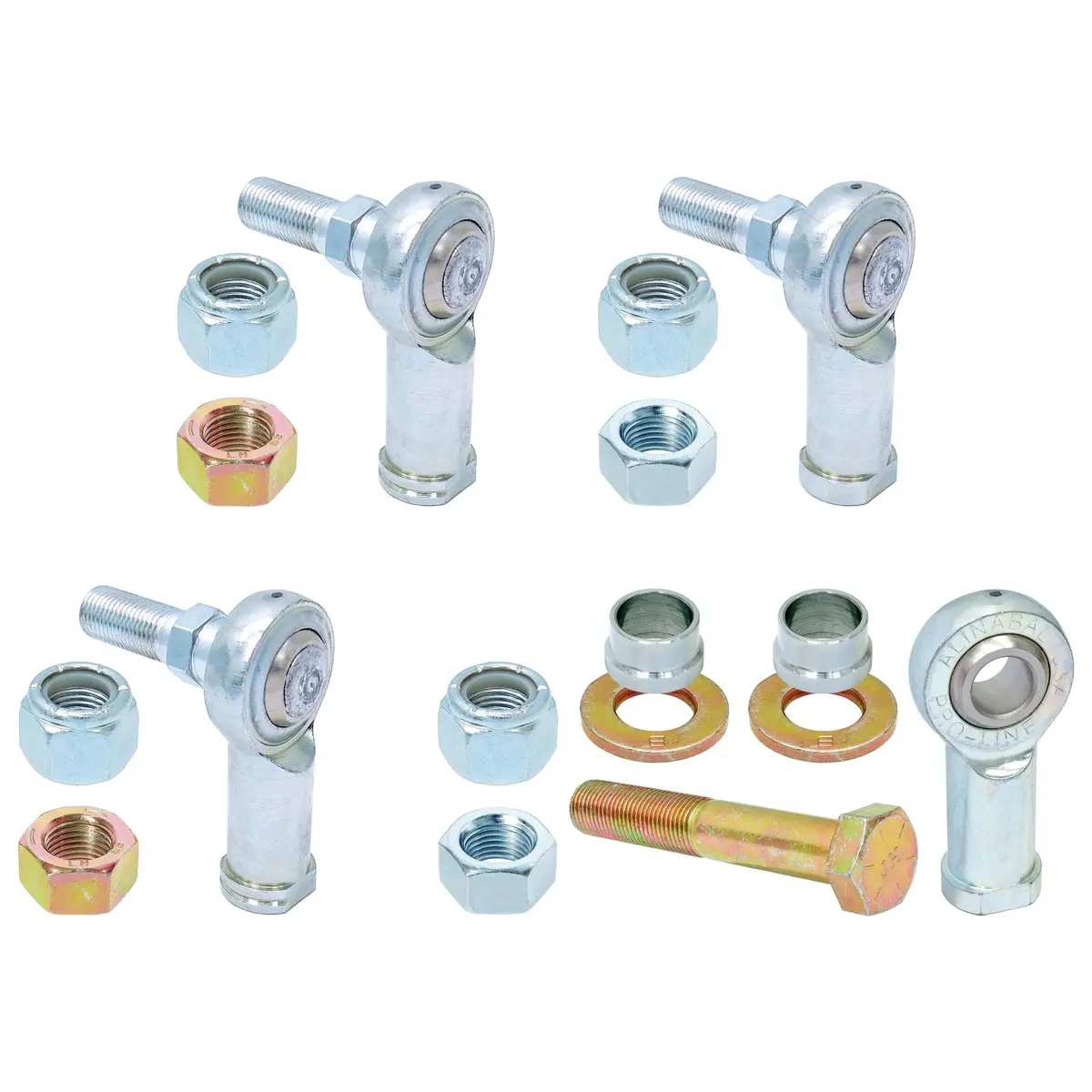 Rockjock Adjustable Sway Bar End Link Rod End Pack For Jl/Jt Front, Heim Style 1