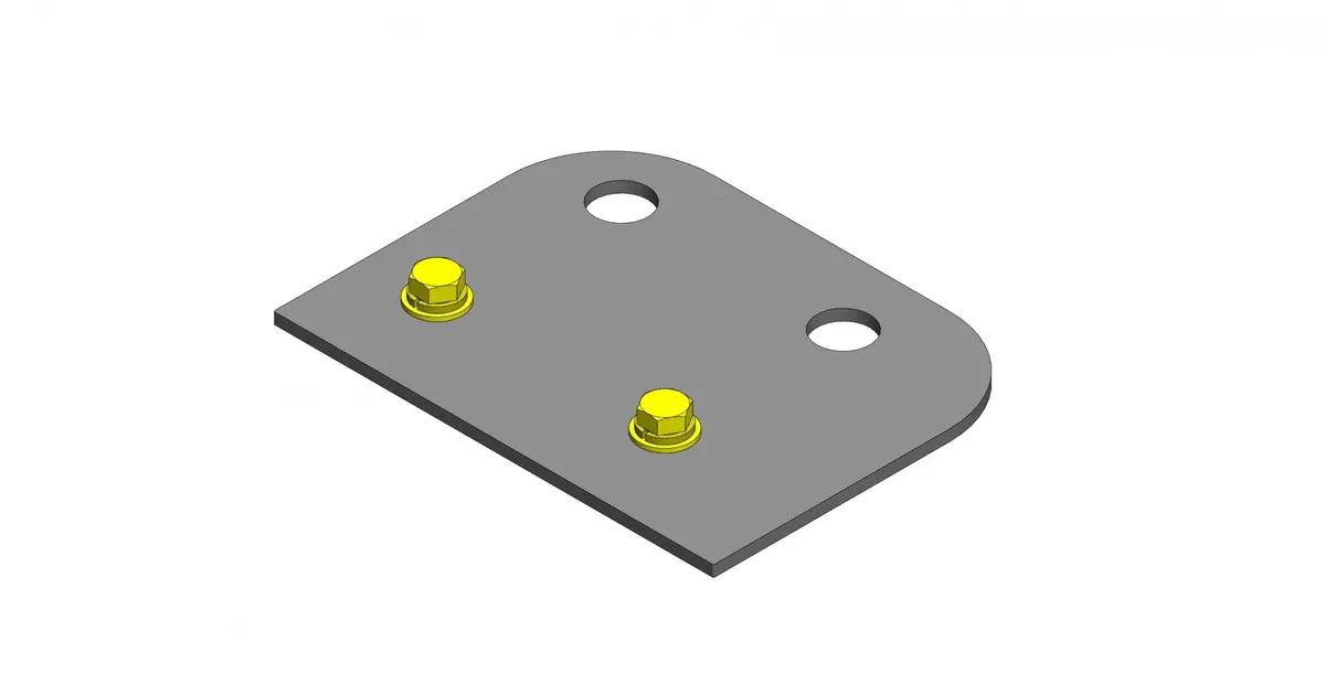 Gas Tank Skid Plate Bracket Clayton Off Road 1