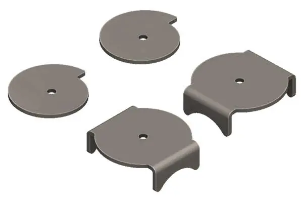 Coil Spring Bucket, Centered Axle Pair 1