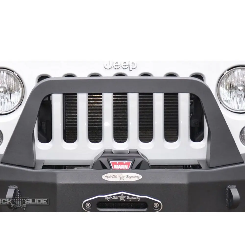 Jeep Bull Bar For Rigid Series Front Bumper Only Black Powdercoat Rock Slide Engineering 1