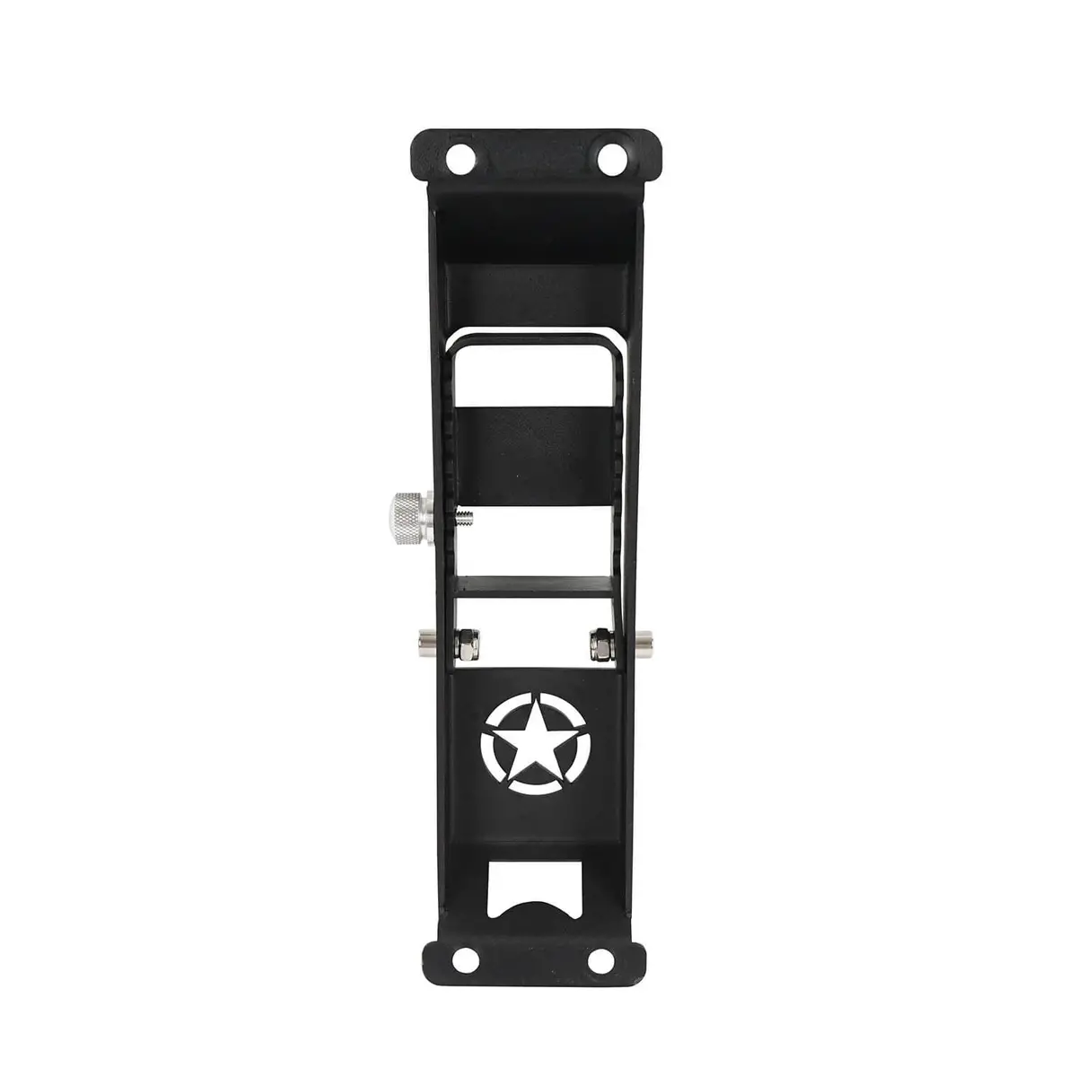 Hooke Road Star Matte Black Metal Folding Door Hinge Steps(07-18 Jeep Wrangler Jk) 1