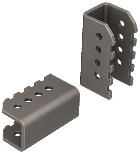Flat Bottom Link Mount Bracket Pair 1