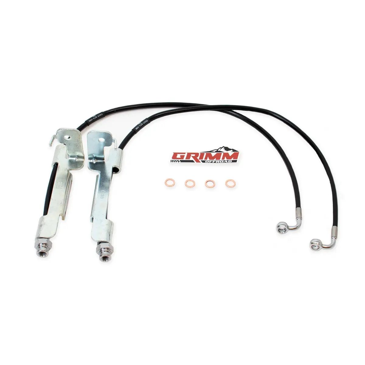 Grimm Offroad Jeep Wrangler Jl/Jlu Rear Brake Line Kit 1