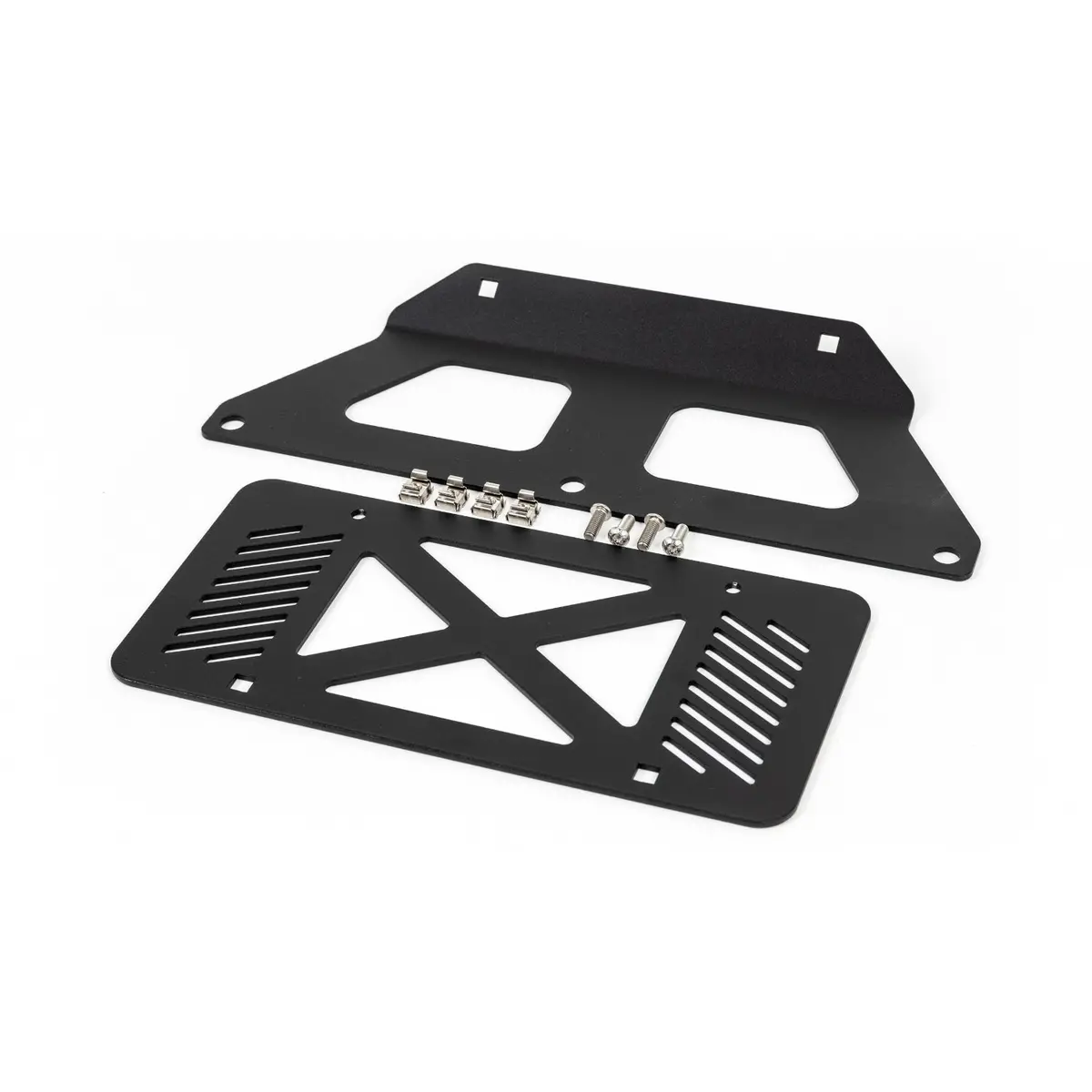 Grimm Offroad Jeep Wrangler Jl/Jlu & Gladiator Jt Front Steel Bumper License Plate Mount 1
