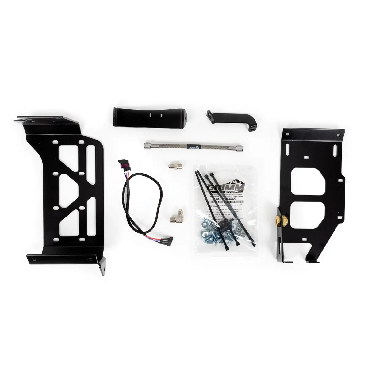 Grimm Offroad 2021+ Ford Bronco Arb Twin Compressor Mounting Bracket Kit 1