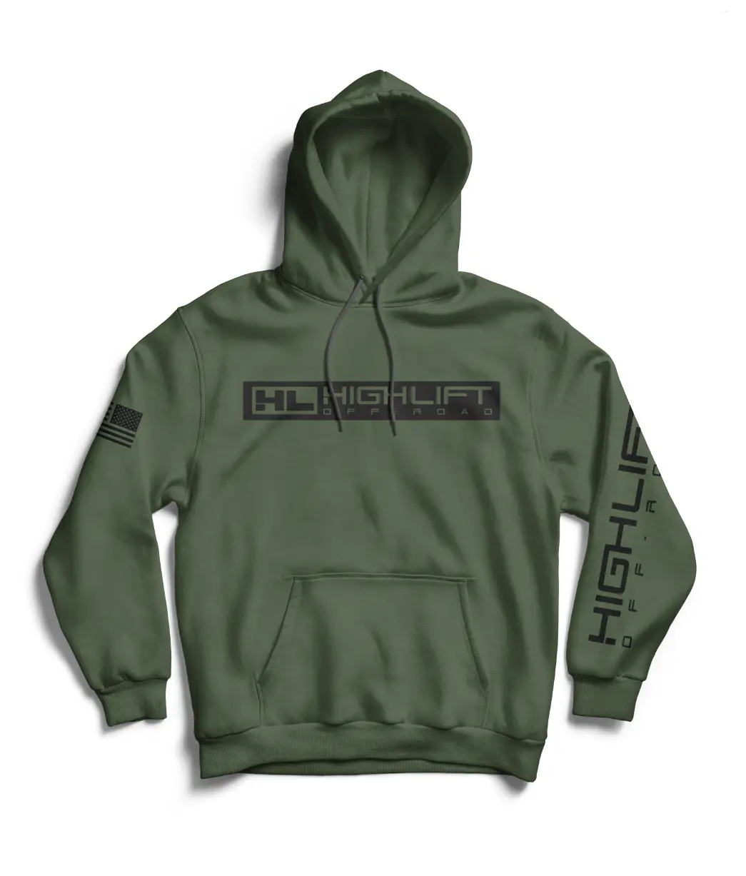 Army Green Highlift Off-Road Hoodie - Army Green 1