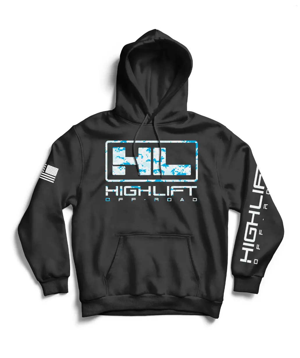 Digital Camo Highlift Off-Road Hoodie - Black 1