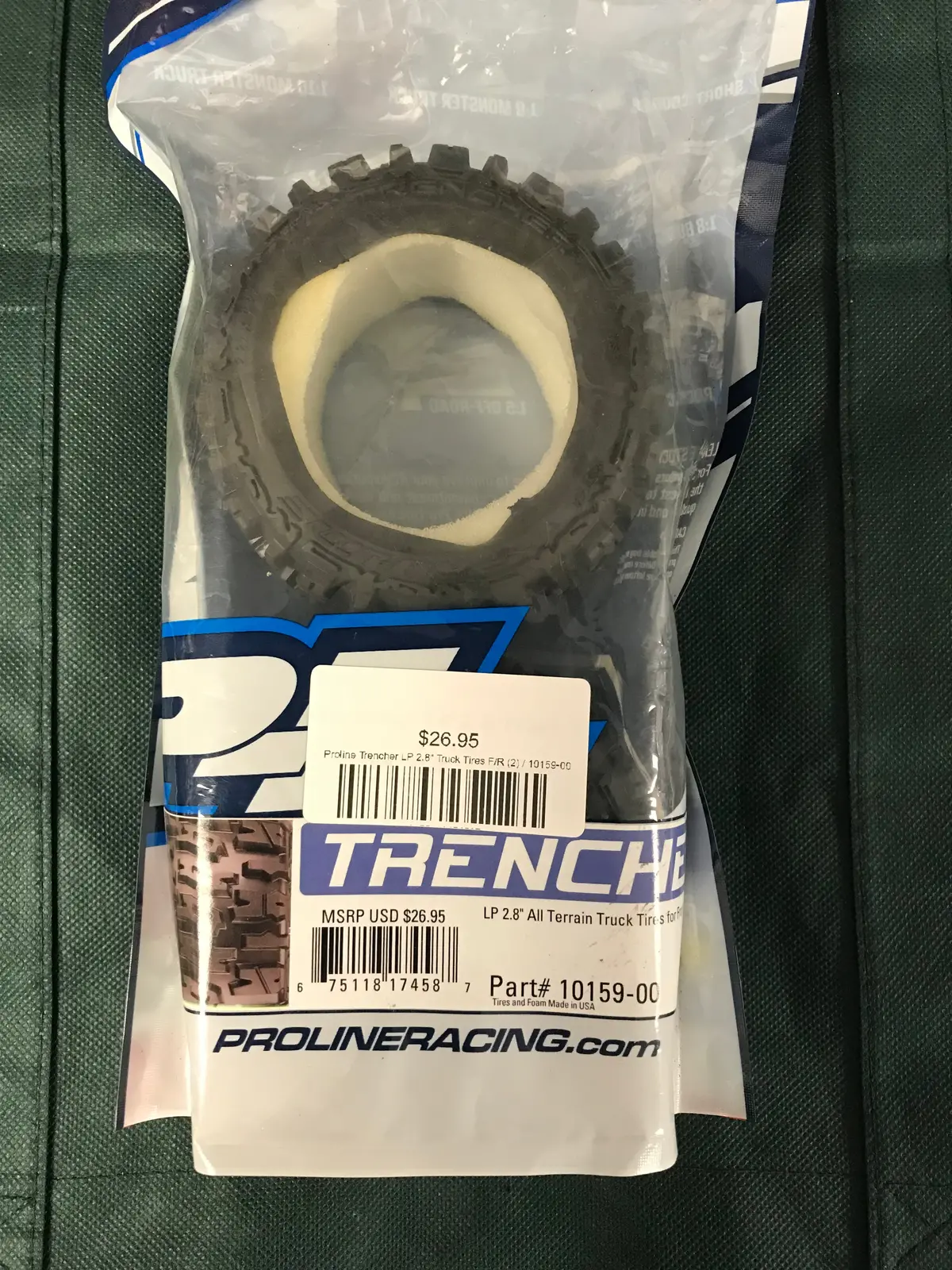 Proline Trencher Lp 2.8" Truck Tires F/R (2) 1