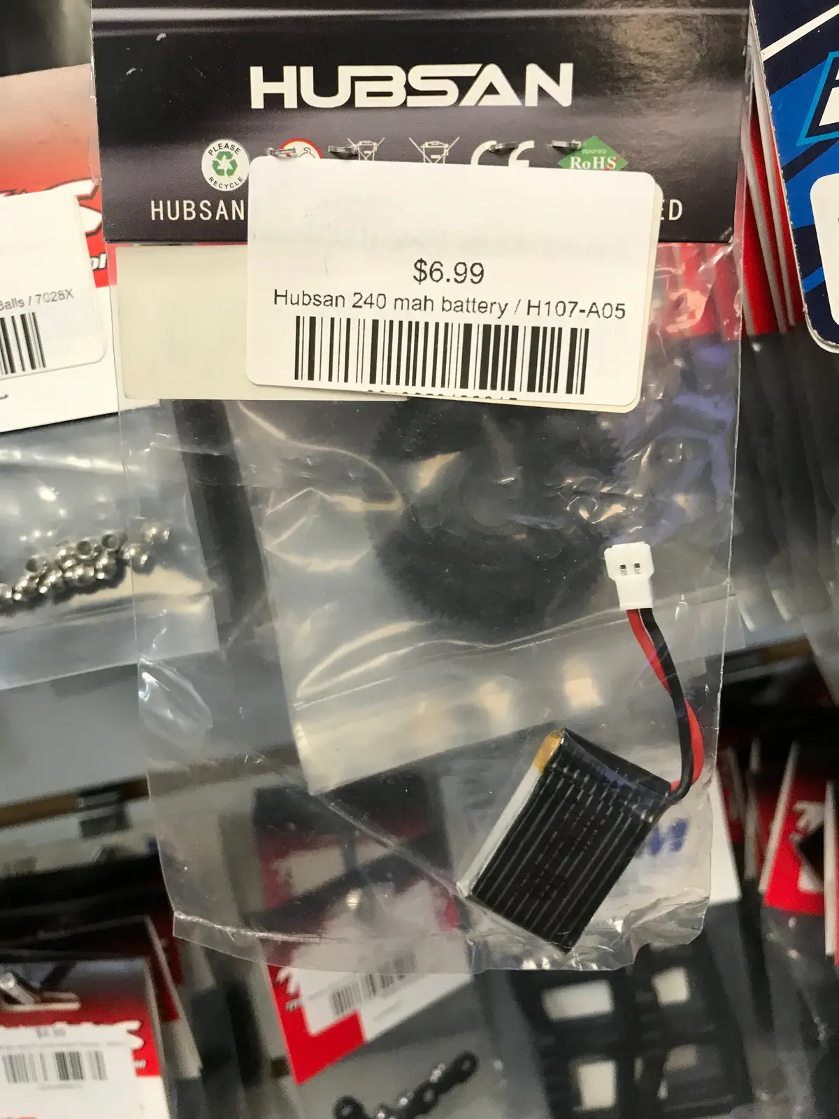 Hubsan 240 Mah Battery 1