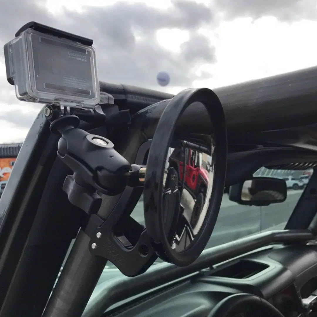 Cmm Offroad Replacement Mirror Stanchions  With 1" Ball Mount & Knurled Nuts 1