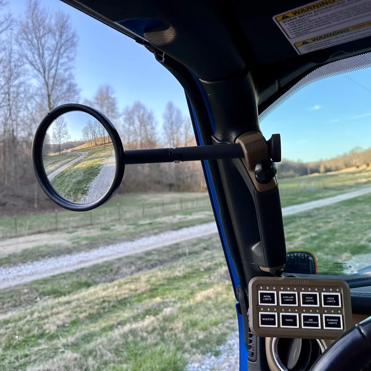Cmm Offroad Jeep 8Inch Breakaway Side Mirrors (Does Not Include Mirror Mounts) 1