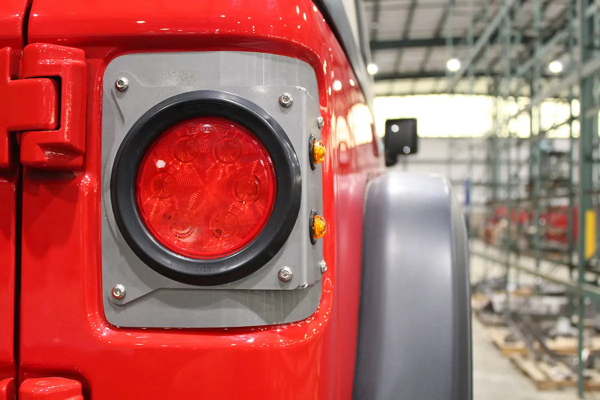 Round Tail Light Conversion Kit For Jeep Jl W/O Sensors 1
