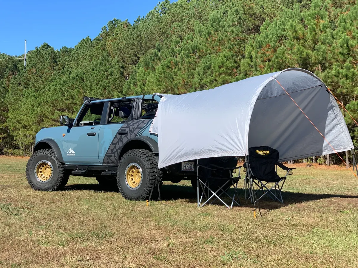Tailgate Tent, Rain Cover, Awning For Broncos Gray Trail Gear Oasis 1
