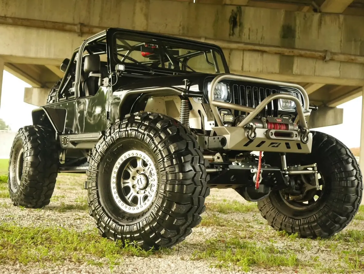 Crusher Series Front Bumper W/ Grill Hoop & Bull Bar For Jeep Yj / Tj /Lj 2