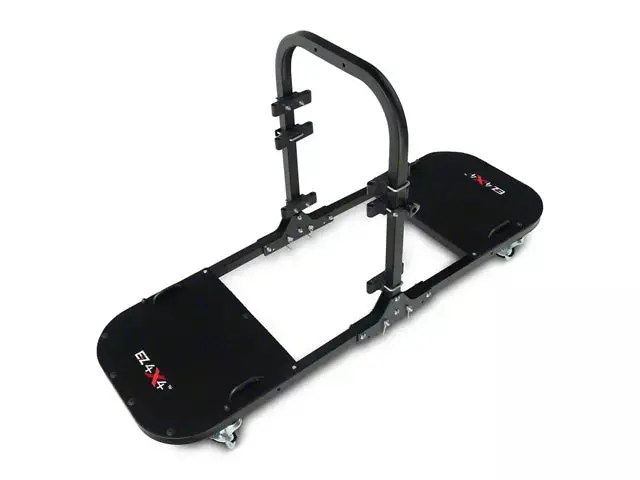 Ez4x4 Jeep 4 Door Aluminum Folding Rolling Door Cart - Storage Door Rack Holder Stand 1