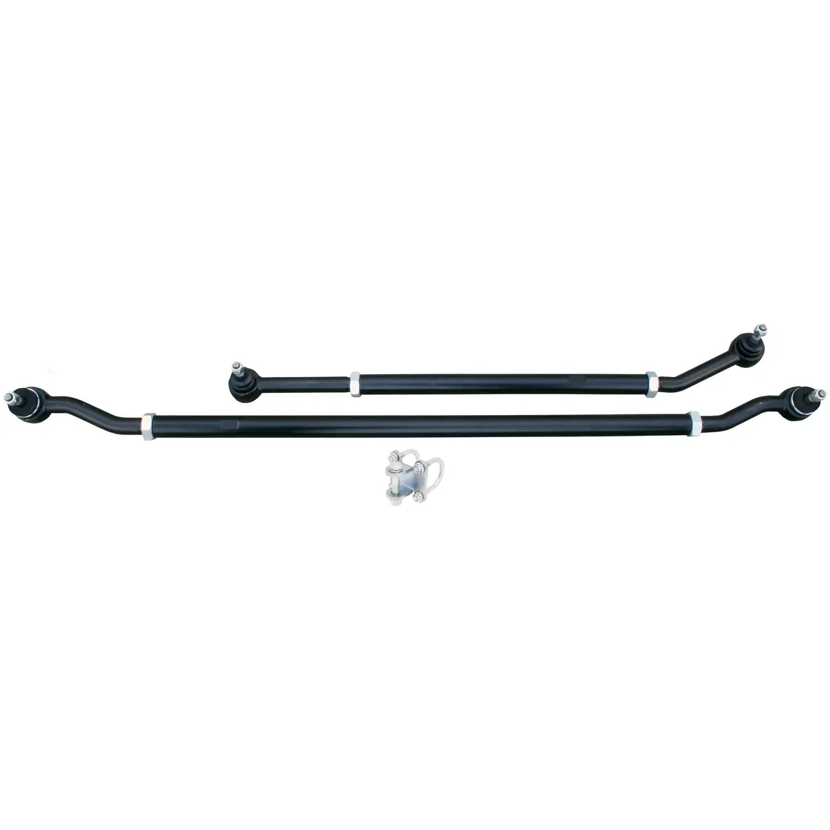 Rockjock Currectlync Modular Extreme Duty Steering System, Rh Drive Jk, Bolt-On, 1 5/8 In. Dia. Tie Rod/Drag Link, Heavy Duty Steering Stabilizer Shock Mounting Kit 1