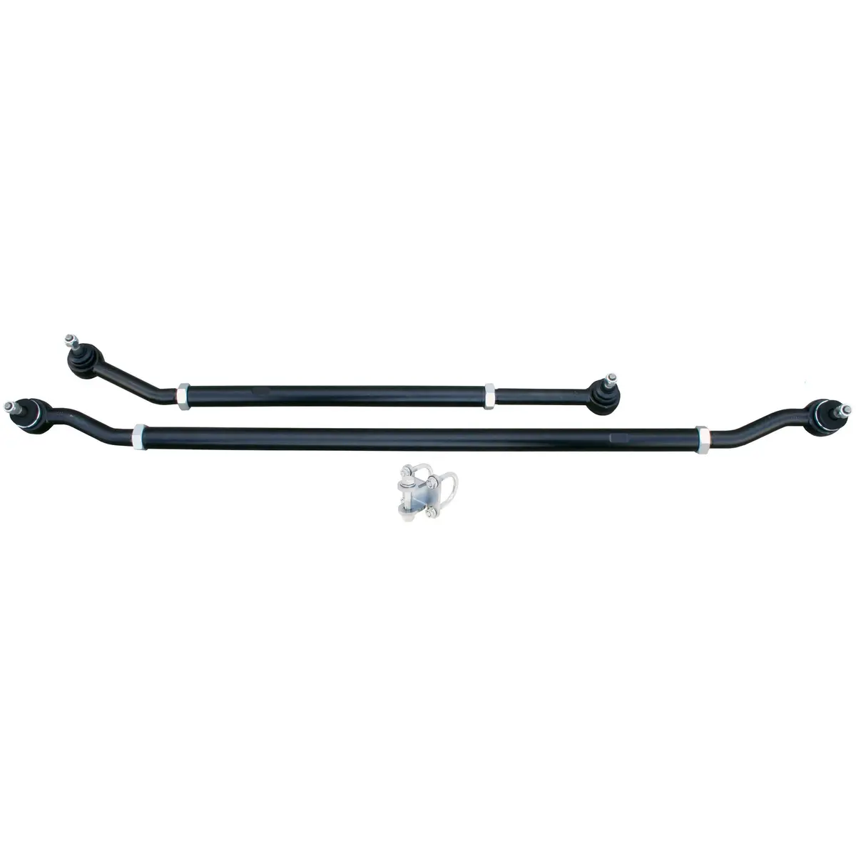 Rockjock Currectlync Modular Extreme Duty Steering System, Jk, Bolt-On, 1 5/8 In. Dia. Tie Rod/Drag Link, Hd Steering Stabilizer Shock Mounting Kit 1
