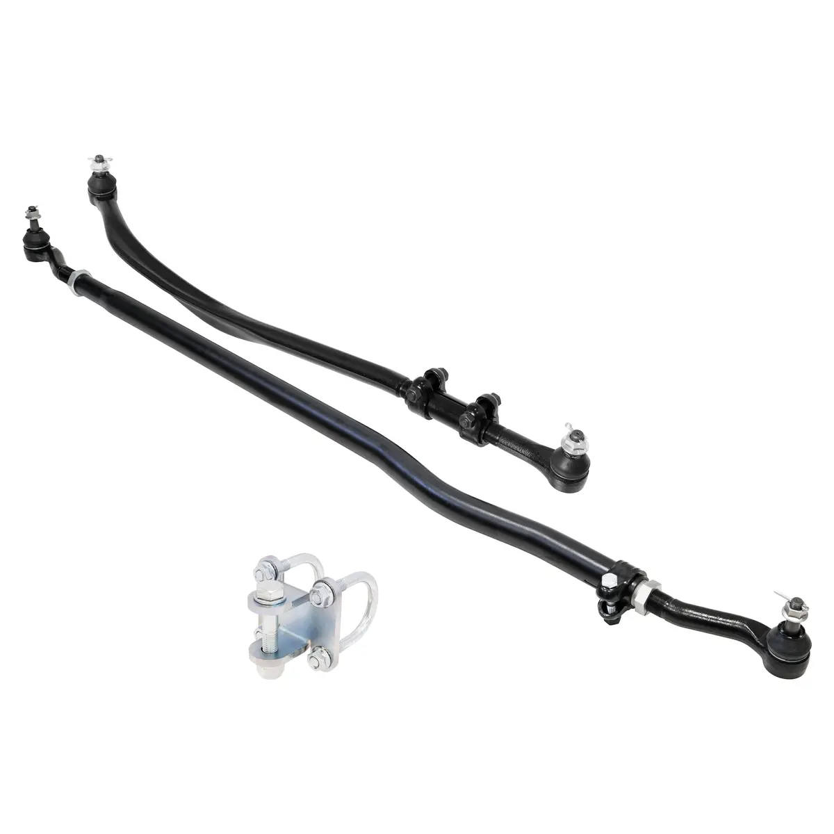 Rockjock Currectlync Jk Steering System Incl. Organically Shaped, Forged Drag Link, 42Mm Chromoly Tie Rod Tube, Hd Steering Stabilizer Shock Mounting Kit 1