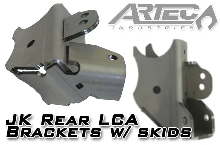 Jk Rear Lca Brackets W/Skids Artec Industries 1