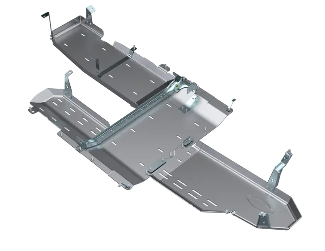 Jlu Full Bellypan With Oil Door -  4 Door 3.0L Diesel Aluminum 1